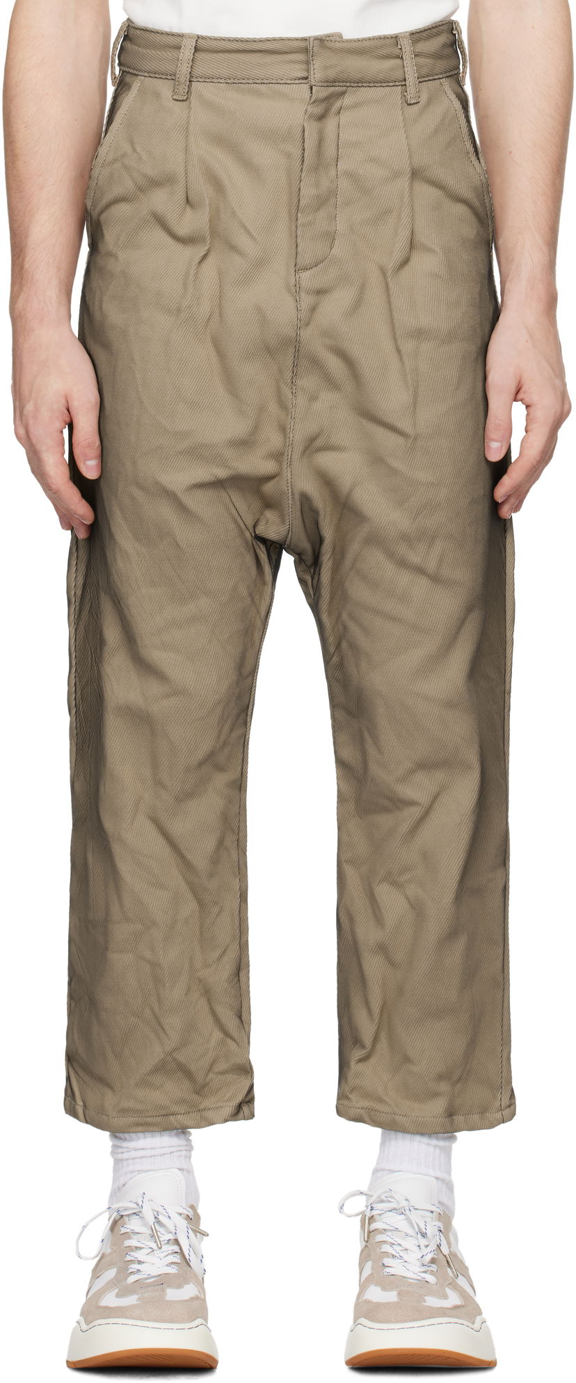 Штани карго ADER ERROR Trousers 69 бежевий | BN01FWBT0106BG