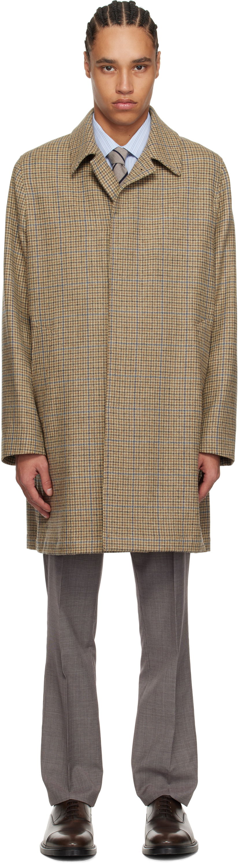Пальто Paul Smith Paul Smith Casual Fit Check Coat бежевий | M1R-391Y-P02567-61