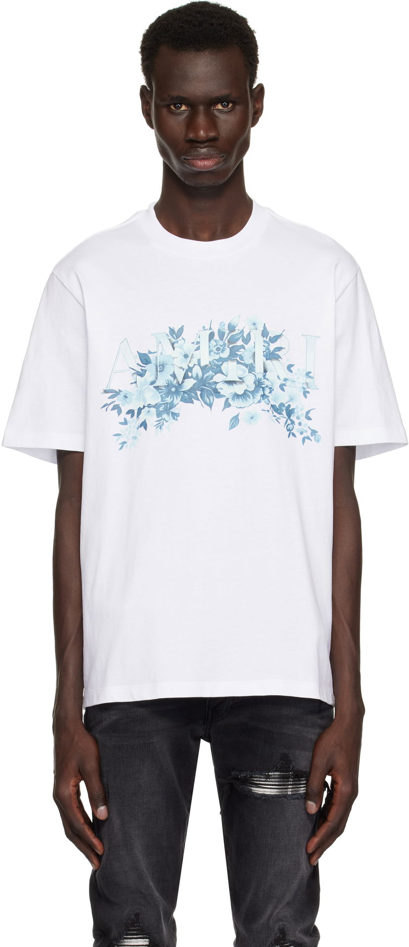 Футболка AMIRI AMIRI 'Amiri' Garden T-Shirt білий | AMJYTE1192