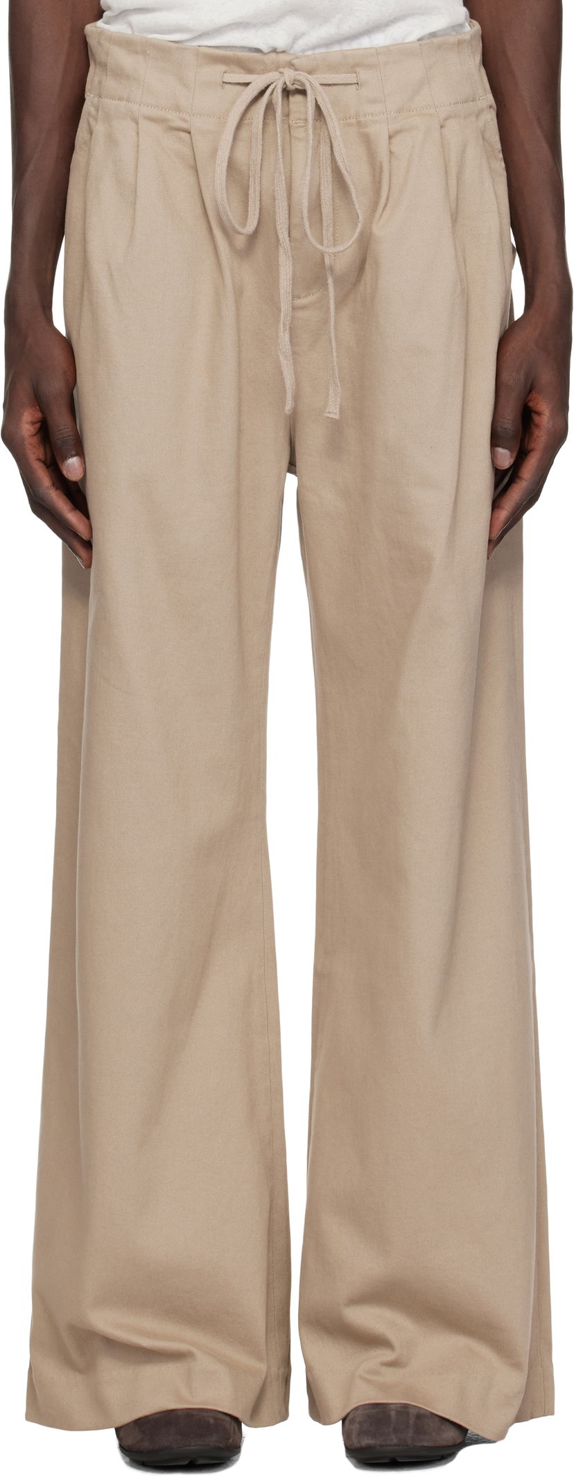 Штани Entire Studios Entire Studios Cinch Trousers бежевий | ES2546TA