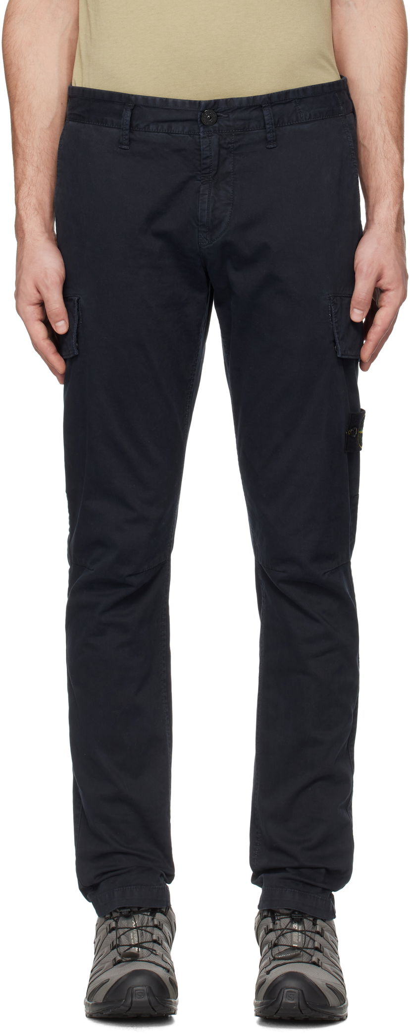 Штани карго Stone Island Stone Island 'OLD' Broken Twill Cargo Pants темно-синій | K1S153100306S0004