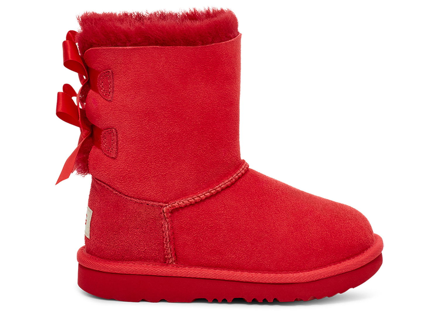 Одяг UGG Bailey Bow II Boot Samba Red (Toddler) Червоний | 1017394T-SBR, 0