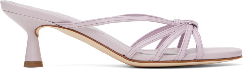Аксесуари Aeyde Aeyde Abby Leather Mules Фіолетовий | A11-HS-PRAR55ST141-SS25-1019-007
