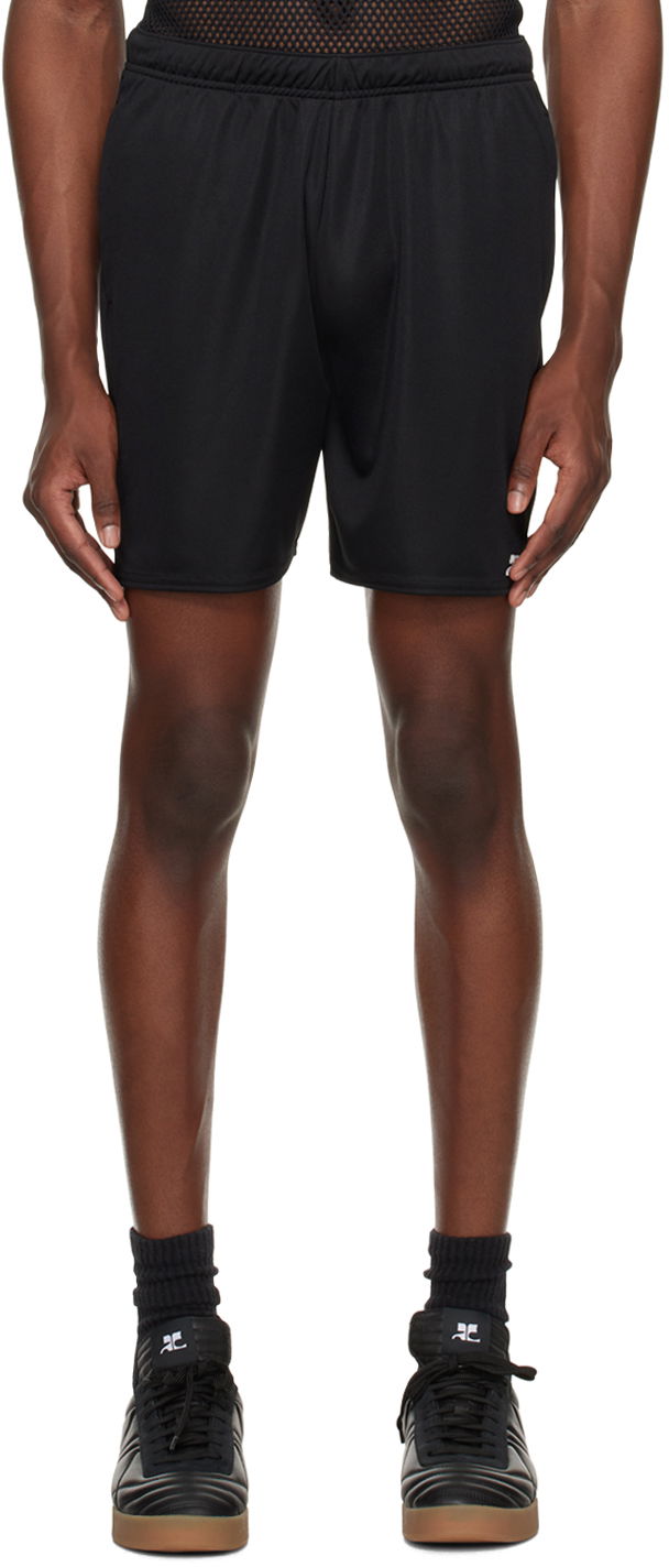 Шорти Courrèges Courrèges Football Shorts чорний | 123JSH017JS0045