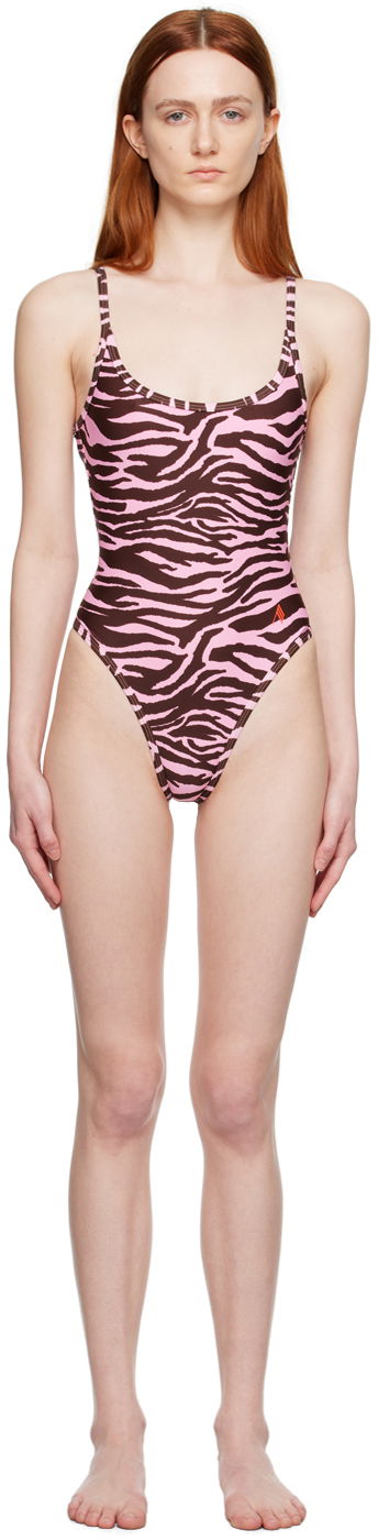 Купальники The Attico The Attico Zebra One-Piece Swimsuit Рожевий | 233WBB63 PA14
