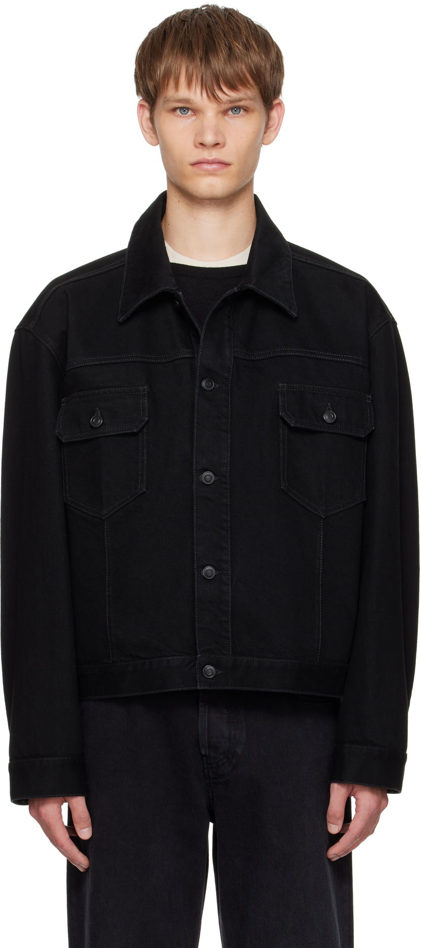 Куртка The Row The Row Orson Denim Jacket чорний | 546-W4170