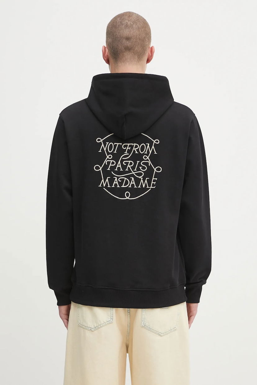 Світшоти Drôle de Monsieur Drôle de Monsieur Le Hoodie Slogan Tresses чорний | H.HO183.CO127