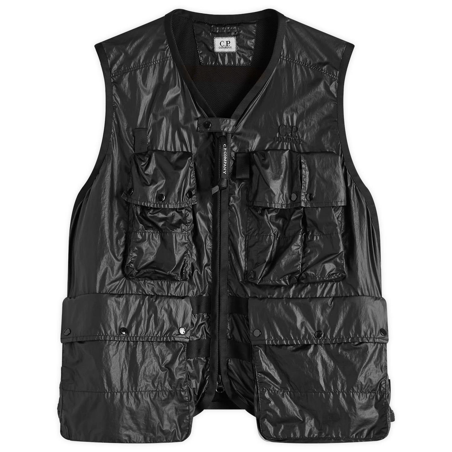 Жилет C.P. Company CS II Multipocket Logo Vest, Size Large чорний | 18CMVE009A-110030G-999, 1