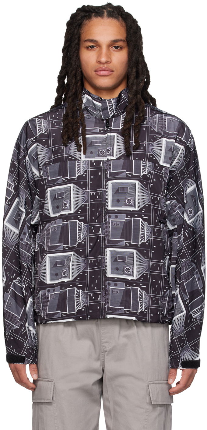 Вітровка BILLIONAIRE BOYS CLUB Skyscraper Print Jacket чорний | B23114