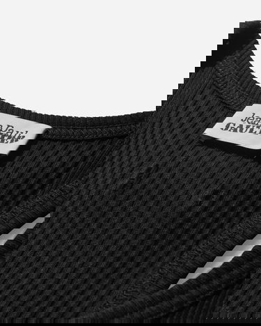 Безрукавка Jean Paul Gaultier Patch Detail Ribbed Tank Top чорний | 24-25-U-DB023-J054 00, 4