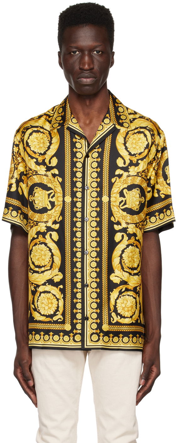 Сорочка Versace Black Informal Shirt чорний | 1003926 1A03044