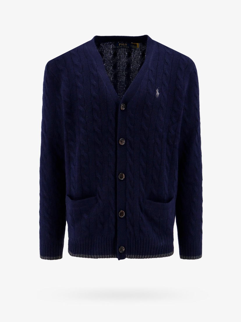 Cветр Polo by Ralph Lauren Polo Ralph Lauren Cable Knit Cardigan темно-синій | 710949808001