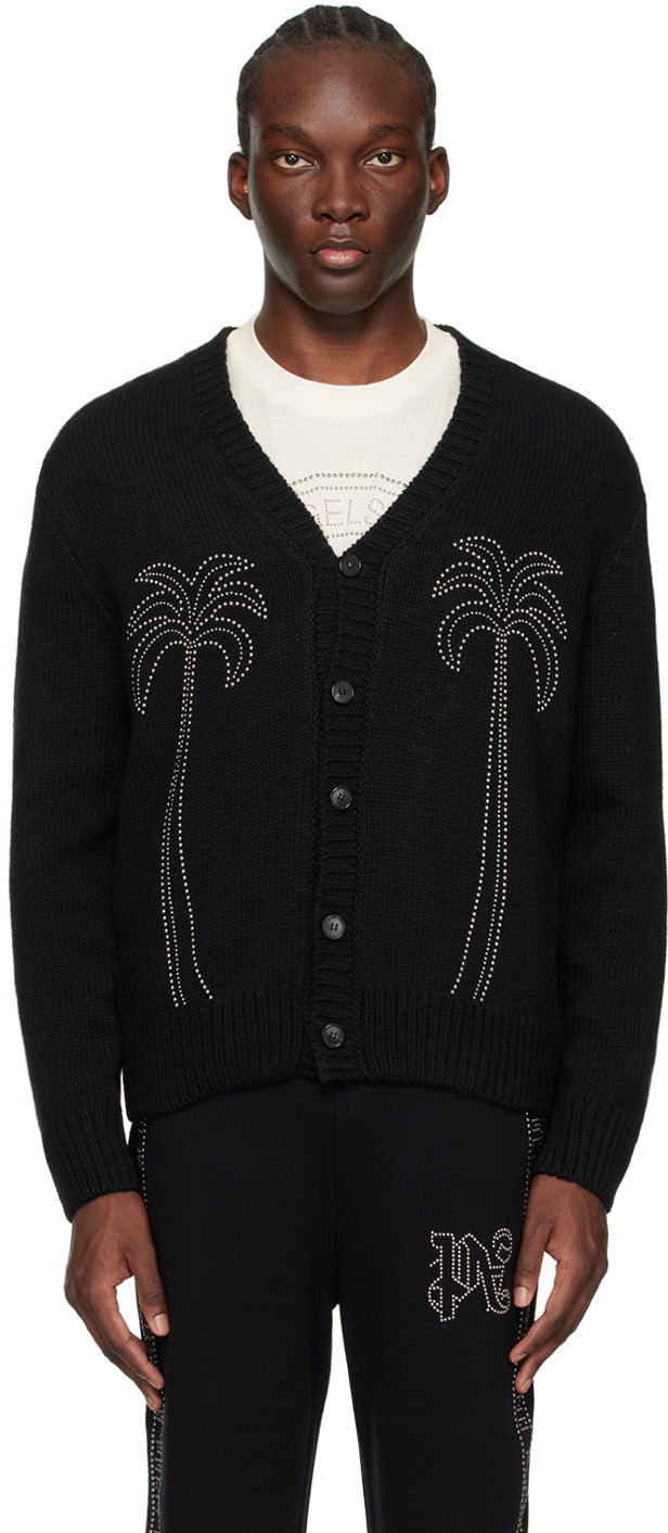 Cветр Palm Angels Milano Stud Cardigan чорний | PMHB023R24KNI0011072