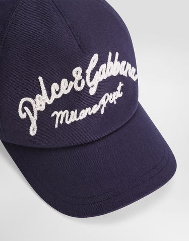 Кепка Dolce & Gabbana Dolce & Gabbana Gabardine Baseball Cap with Logo темно-синій | LB4H80G7O2XB0309, 2