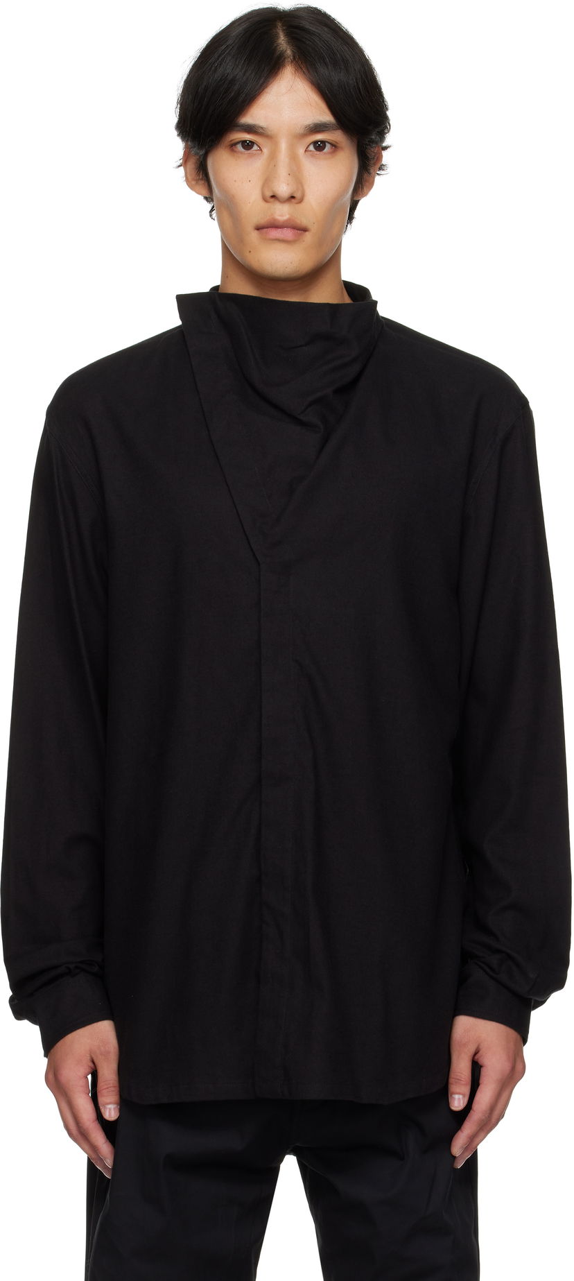 Сорочка Rick Owens Rick Owens Concordians Island Shirt чорний | RU02E1299 FLW