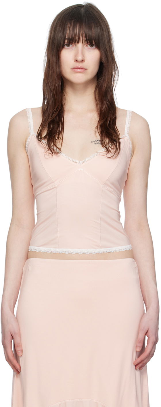 Безрукавка GUIZIO Guizio Dainty Lace-Trim Camisole Рожевий | S24102K017