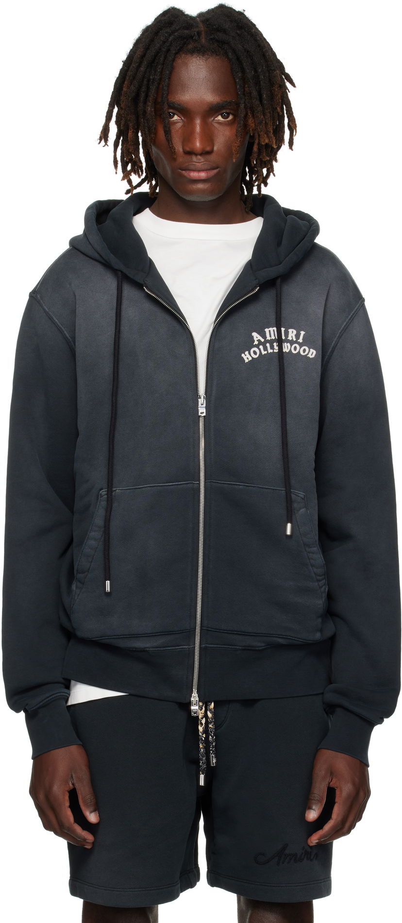 Світшоти AMIRI AMIRI Hollywood Zip Hoodie чорний | AMJYHD1132