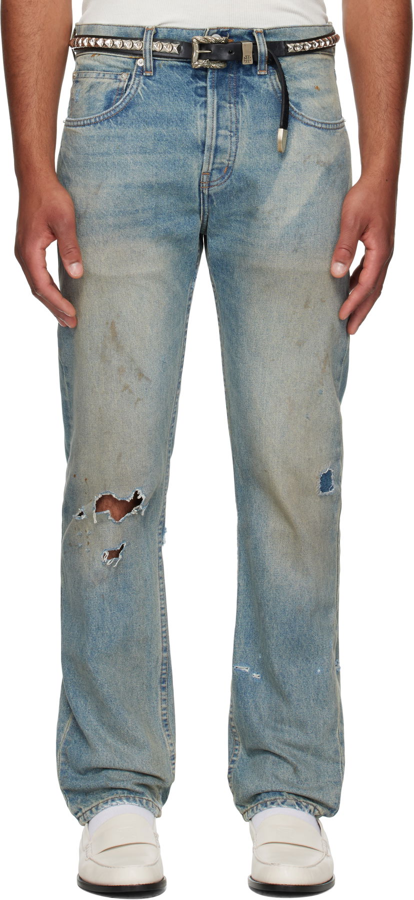 Джинси Enfants Riches Déprimés Enfants Riches Déprimés Straight Leg Jeans Синій | 050-403