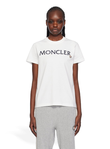 Футболка Moncler Embroidered T-Shirt білий | J10938C00006829HP
