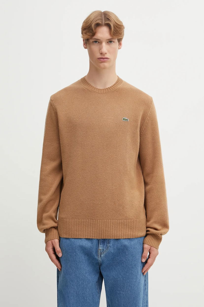 Cветр Lacoste Lacoste Wool Sweater Коричневий | AH2916