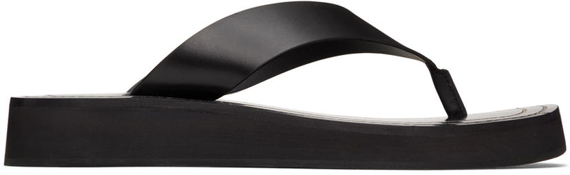 Одяг The Row The Row Ginza Platform Flip-Flop Sandals чорний | F1159-L52