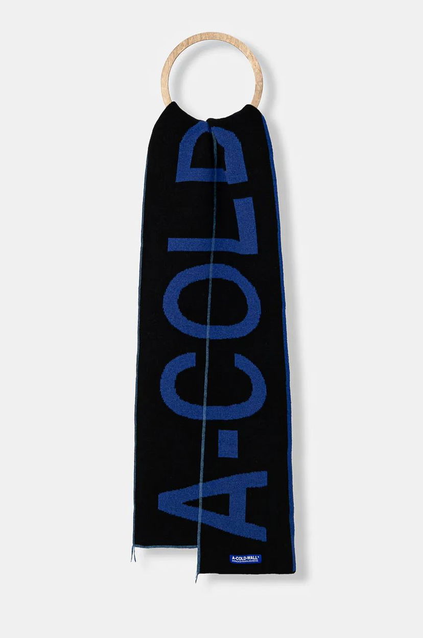 Шарф A-COLD-WALL* Knitted Scarf Fracture темно-синій | ACWUA203