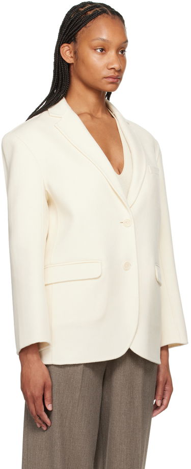 Куртка Anine Bing Anine Bing Women's Quinn Single-Breasted Blazer білий | A-01-7073-150, 4