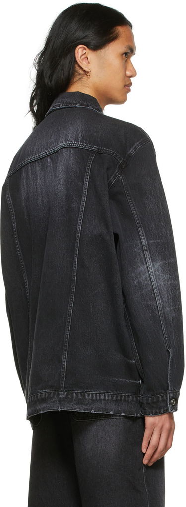 Куртка We11done We11done Graphic Print Denim Jacket чорний | WD-DJ1-22-356-U-WB, 2