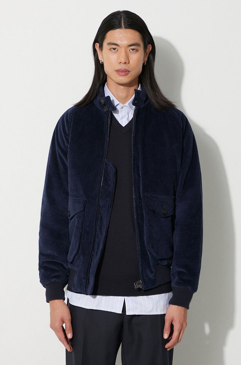 Куртка бомбер Baracuta Cord G9 AF Bomber Jacket Синій | BRCPS0970