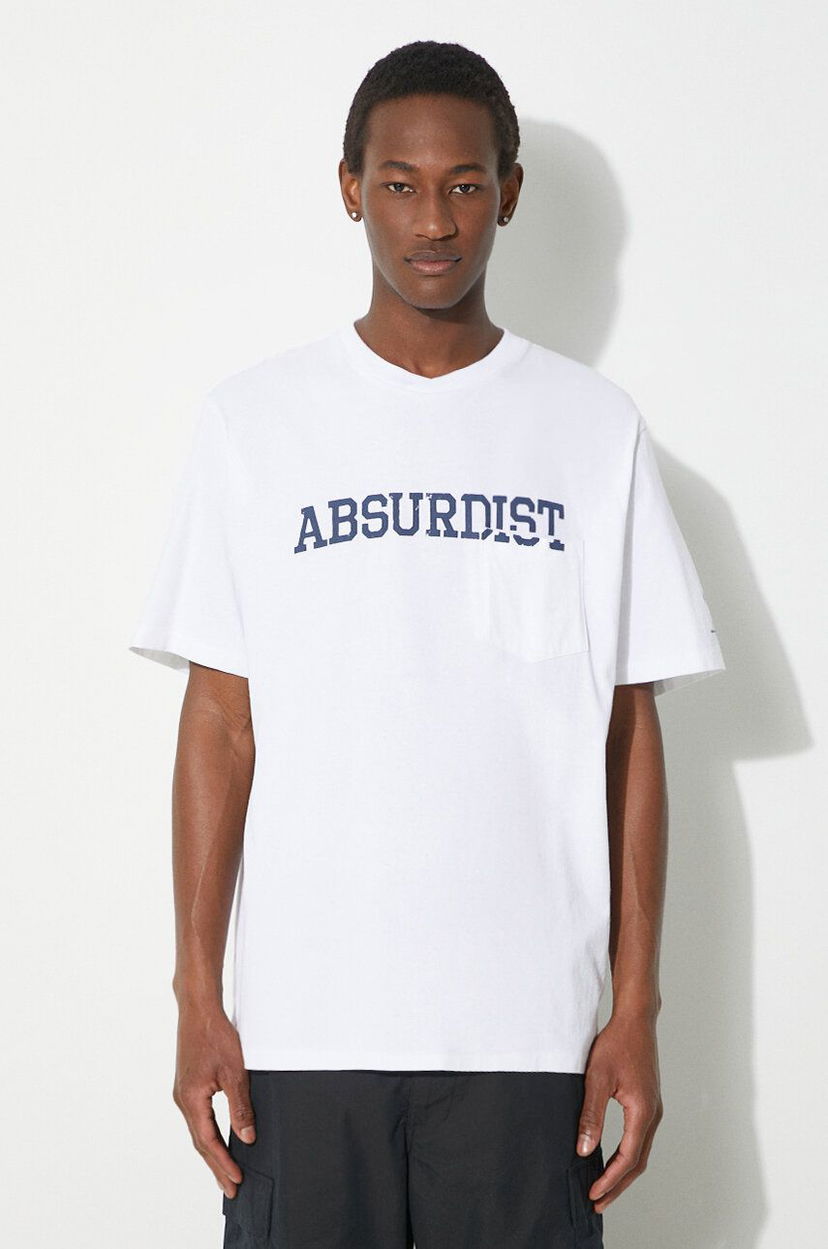 Футболка Engineered Garments Printed Cross T-Shirt Printed білий | OR424.NP106