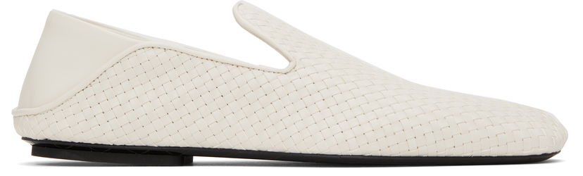 Догляд за взуттям Bottega Veneta Bottega Veneta Adamo Woven Slippers білий | 807010 V4VE0