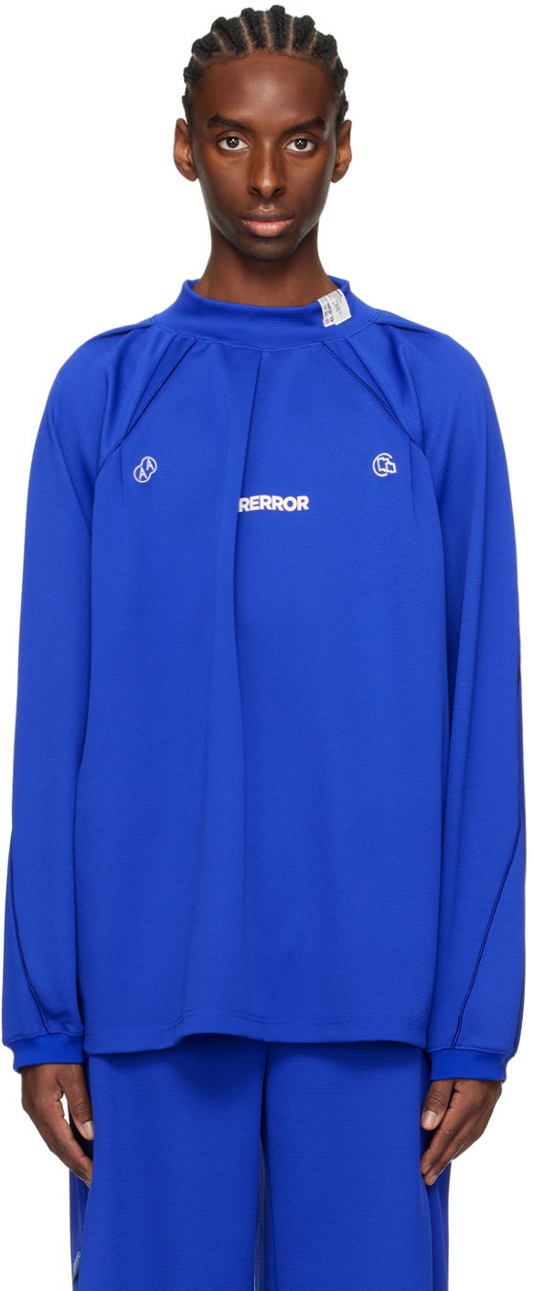 Футболка ADER ERROR Siz Long Sleeve T-Shirt Синій | BN01SSSW0104BL