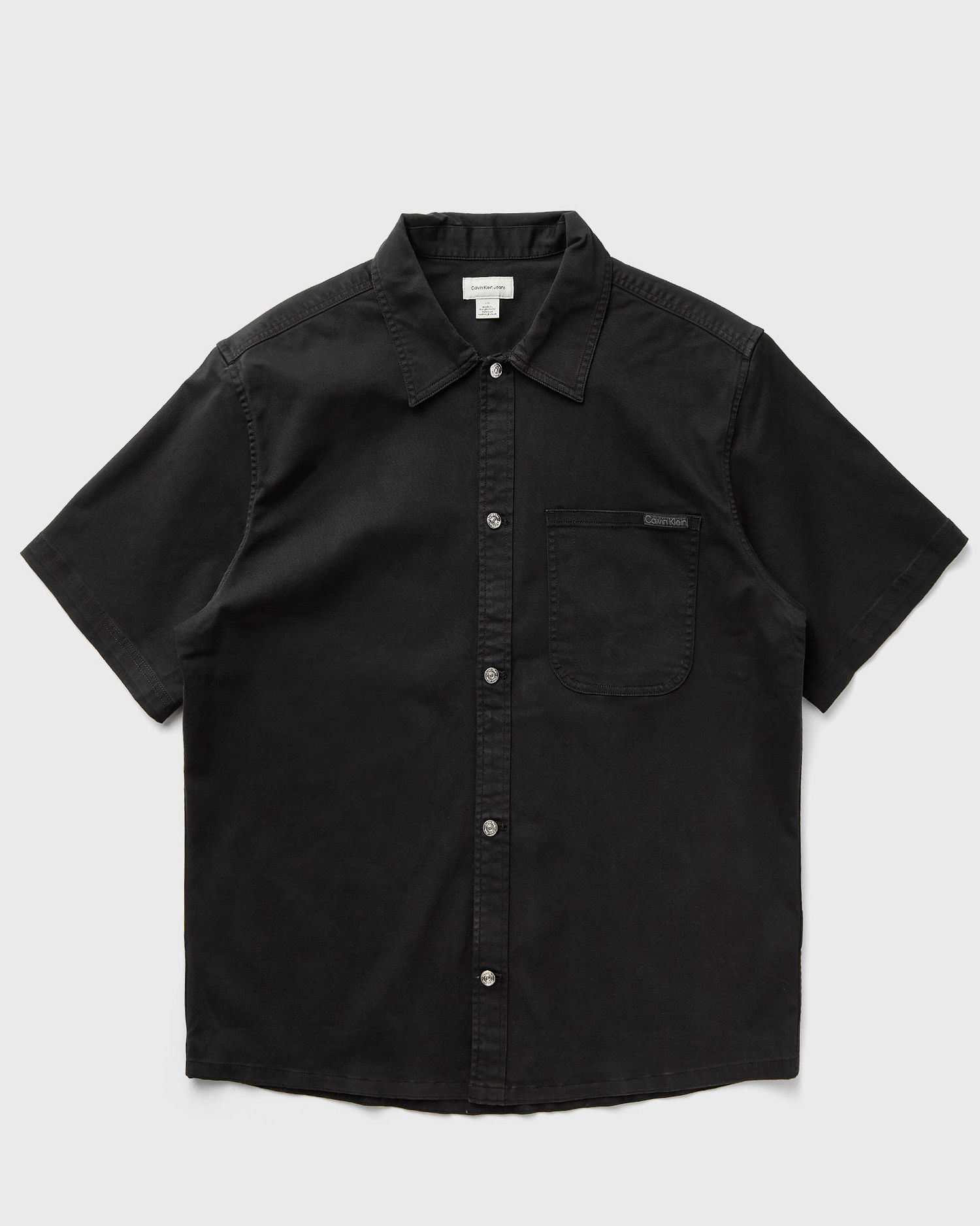 Сорочка CALVIN KLEIN Short Sleeve Camp Collar Button-Up Shirt D6 Collection чорний | LV04RC114GUB1, 0