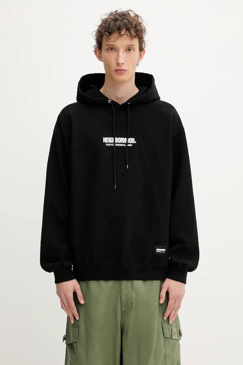 Світшоти Neighborhood NEIGHBORHOOD Solid Sweat Hoodie чорний | 251UWNH.CSM04