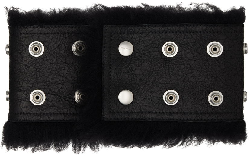 Шарф Rick Owens Rick Owens Concordians Shearling Neck Band чорний | RU02E1433 LSHC