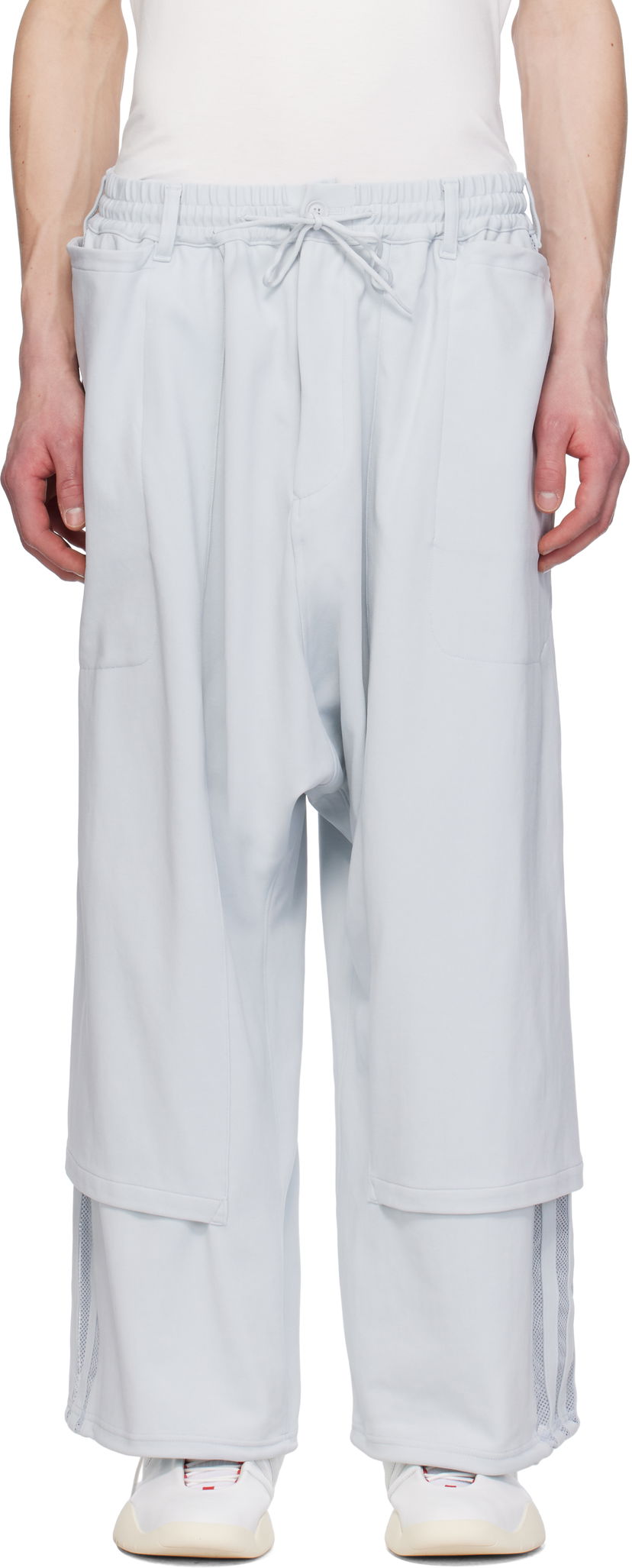 Спортивні штани Y-3 Y-3 3-Stripes Open Hem Sweatpants Сірий | JM7831