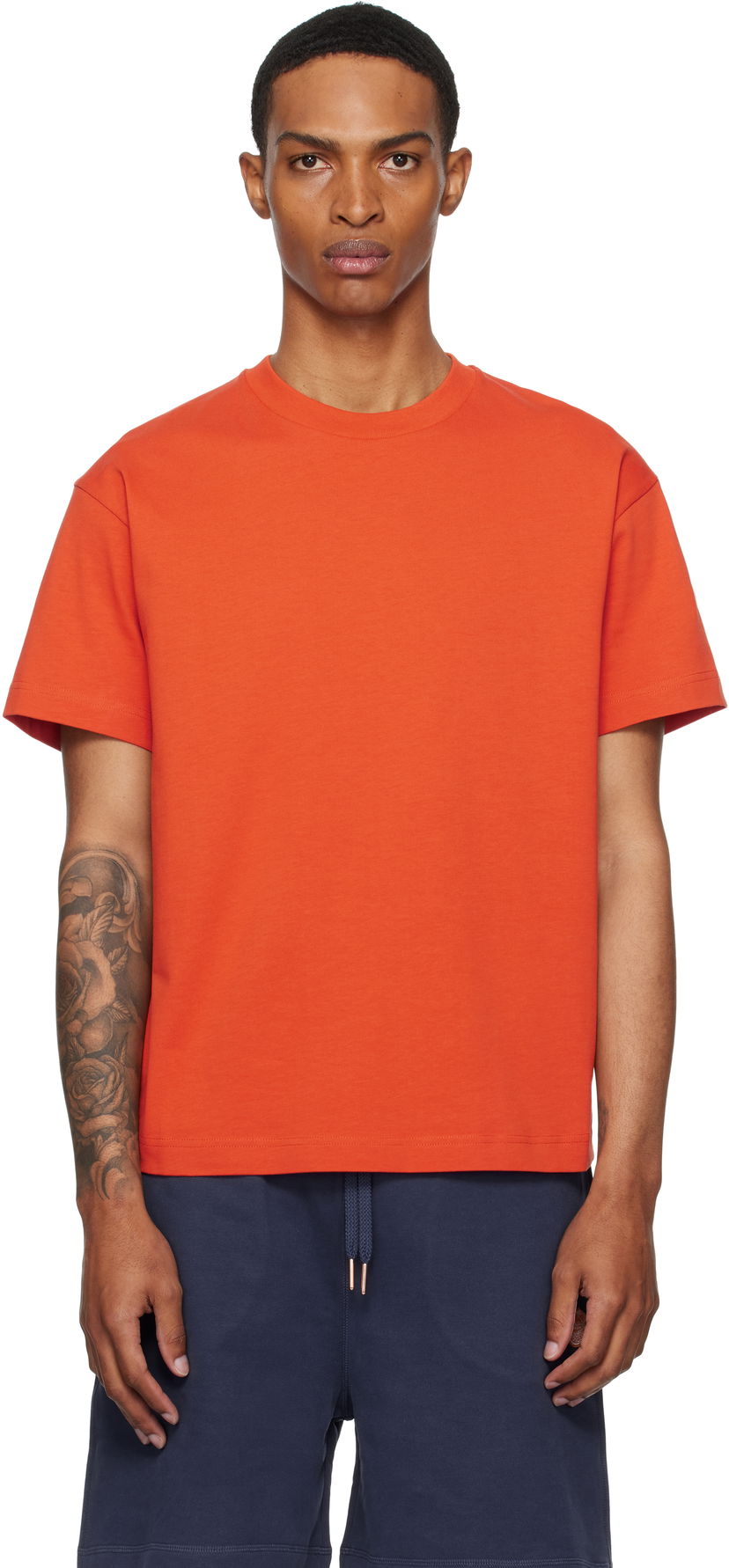 Футболка Moncler Moncler Genius x Gilga Farm Short Sleeve T-Shirt Помаранчевий | K24028C0000289AZ9