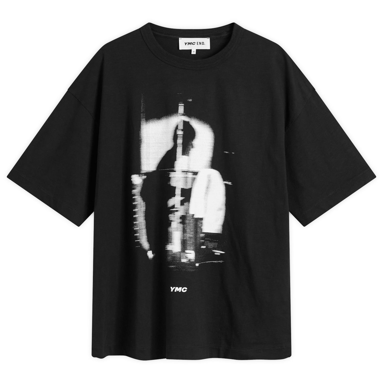 Футболка YMC YMC Graphic Triple T-Shirt, Size Large чорний | END-YMCGT-BLK, 1
