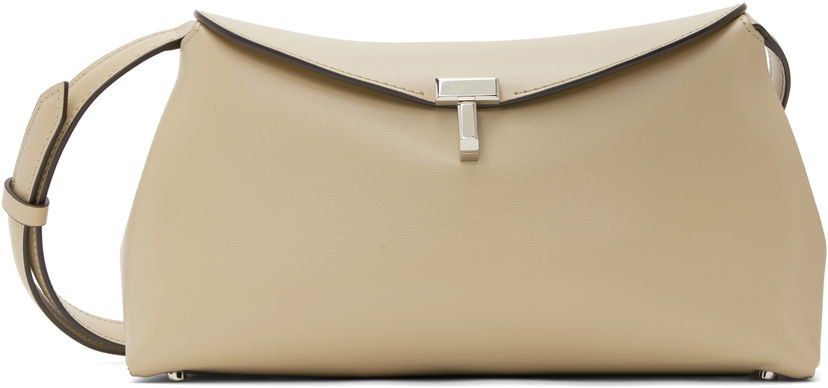 Сумка TOTEME Toteme T-Lock Leather Clutch бежевий | 234-WAL950-LE0025