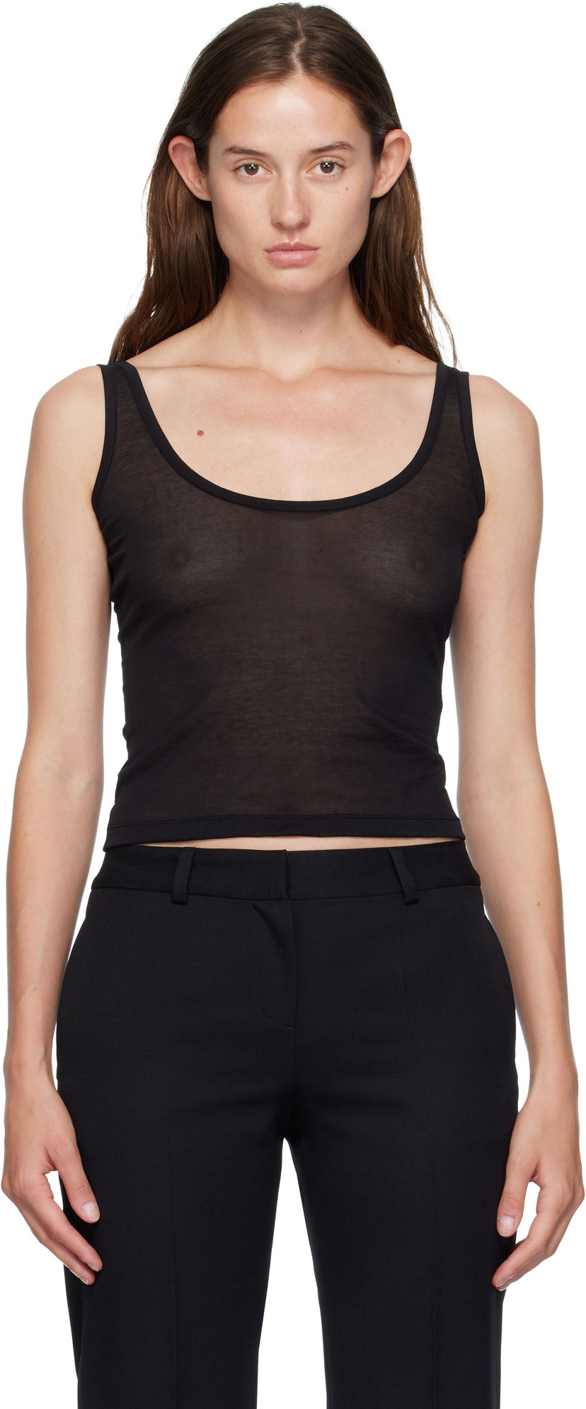 Безрукавка OUR LEGACY OUR LEGACY Blade Sheer Tank Top чорний | W4256BB