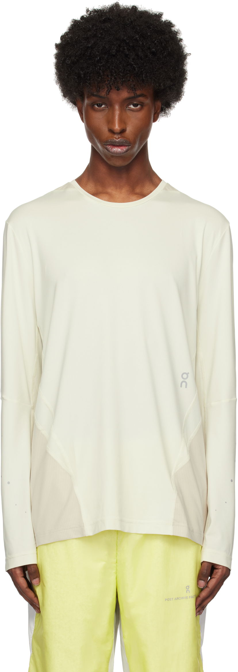 Футболка Post Archive Faction (PAF) Running Long T-shirt білий | 1UE10110021