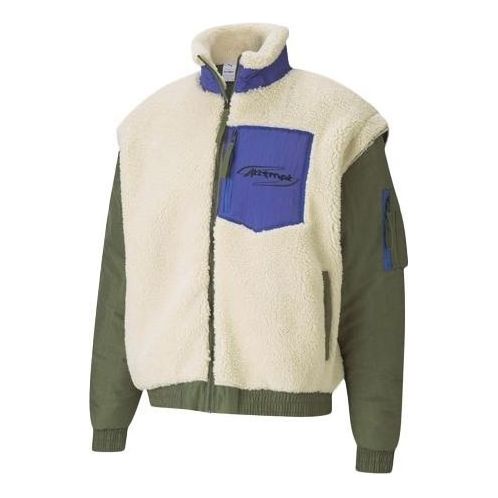 Куртка бомбер Puma Attempt Sherpa Fleece Jacket Зелений | 598257-75, 0