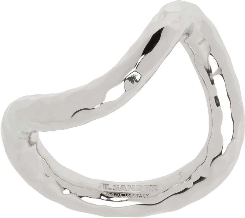Кільце Jil Sander Jil Sander Hammered Ring Металік | J30UQ0039_P6959