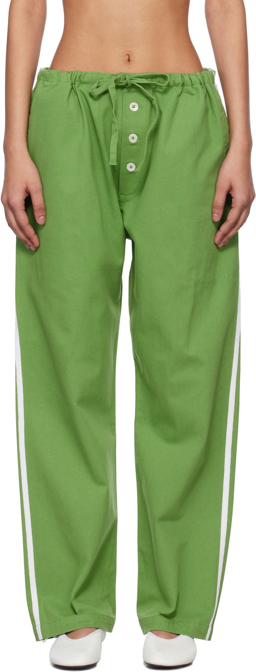 Спортивні штани Bode Bode Italia Trousers Зелений | MRS25BT034