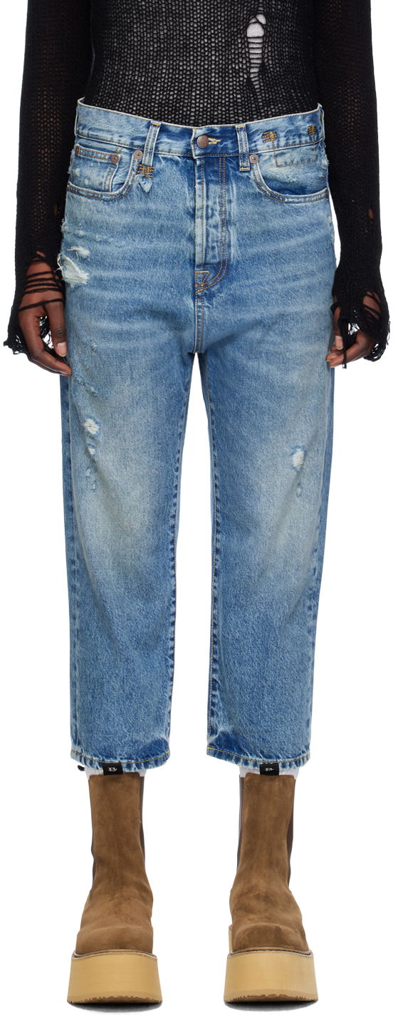 Джинси R13 R13 Tailored Drop Jeans Синій | R13W6452-969A