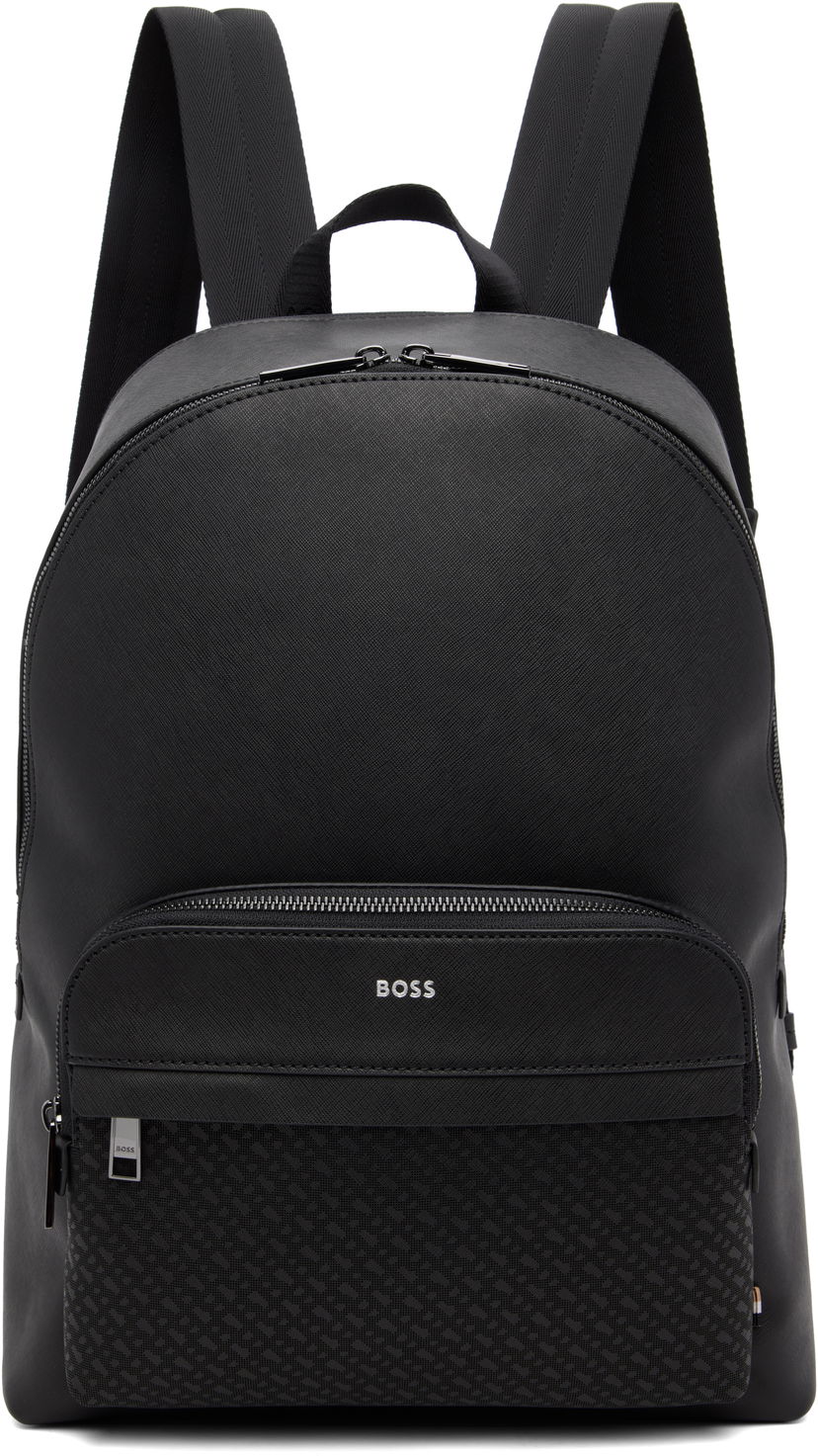 Рюкзак BOSS Logo Stamp Backpack чорний | 50548191