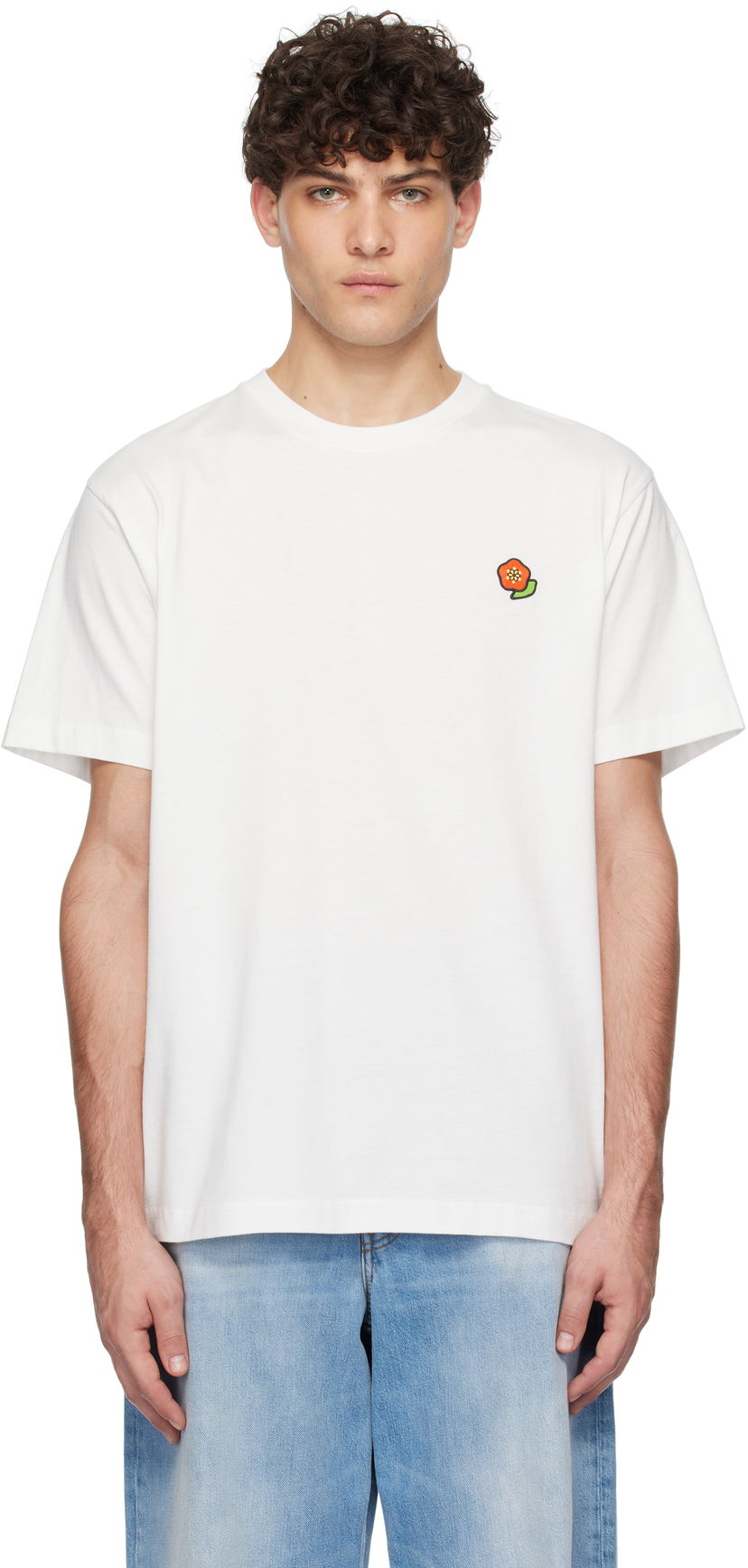 Футболка KENZO Pop Embroidered T-Shirt білий | FF55TS5284SG