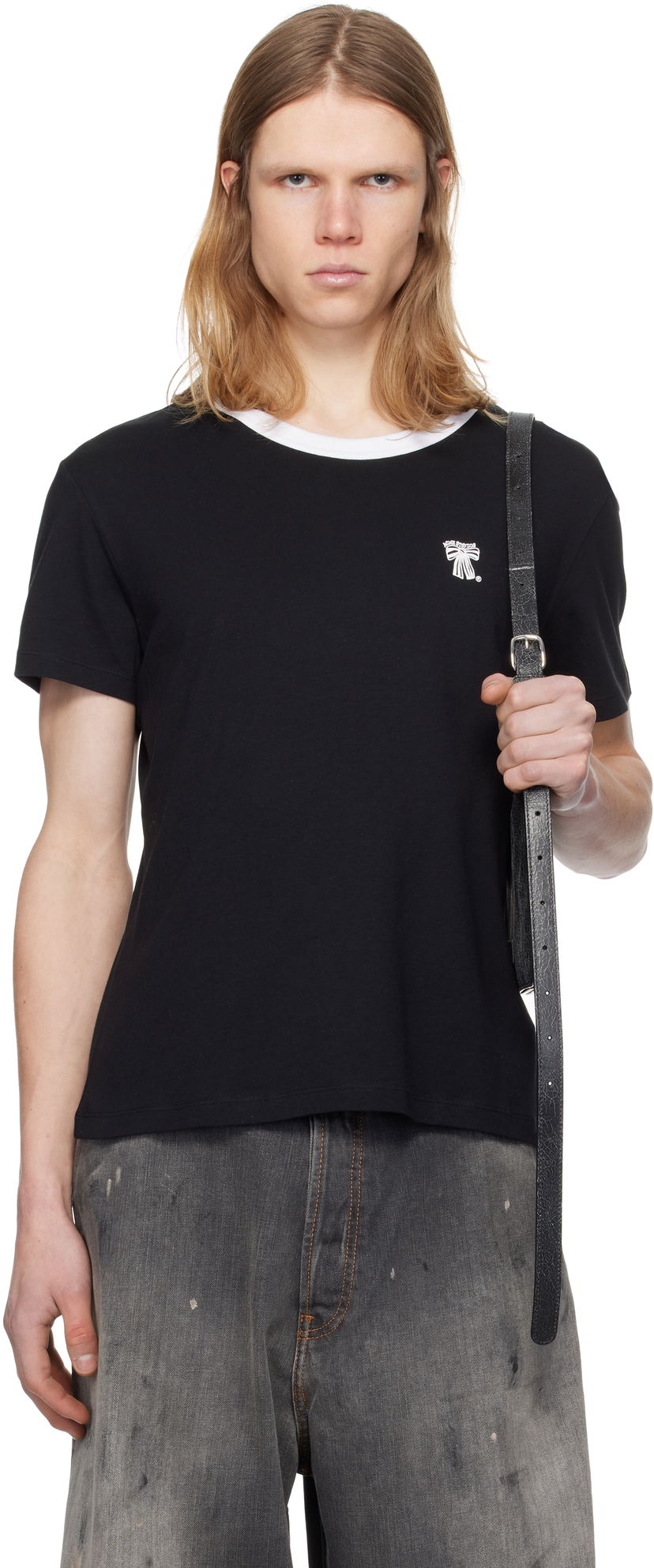 Футболка Acne Studios Acne Studios Regular Fit T-Shirt чорний | CL0318-