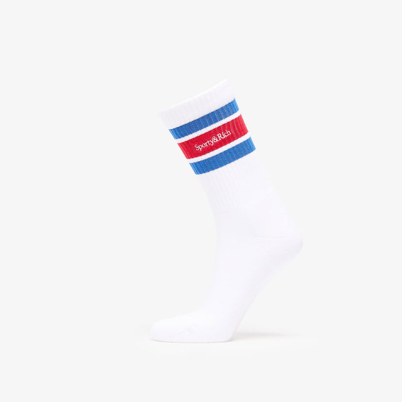 Шкарпетки Sporty & Rich Sporty & Rich Serif Logo Socks білий | AC004622300WH44