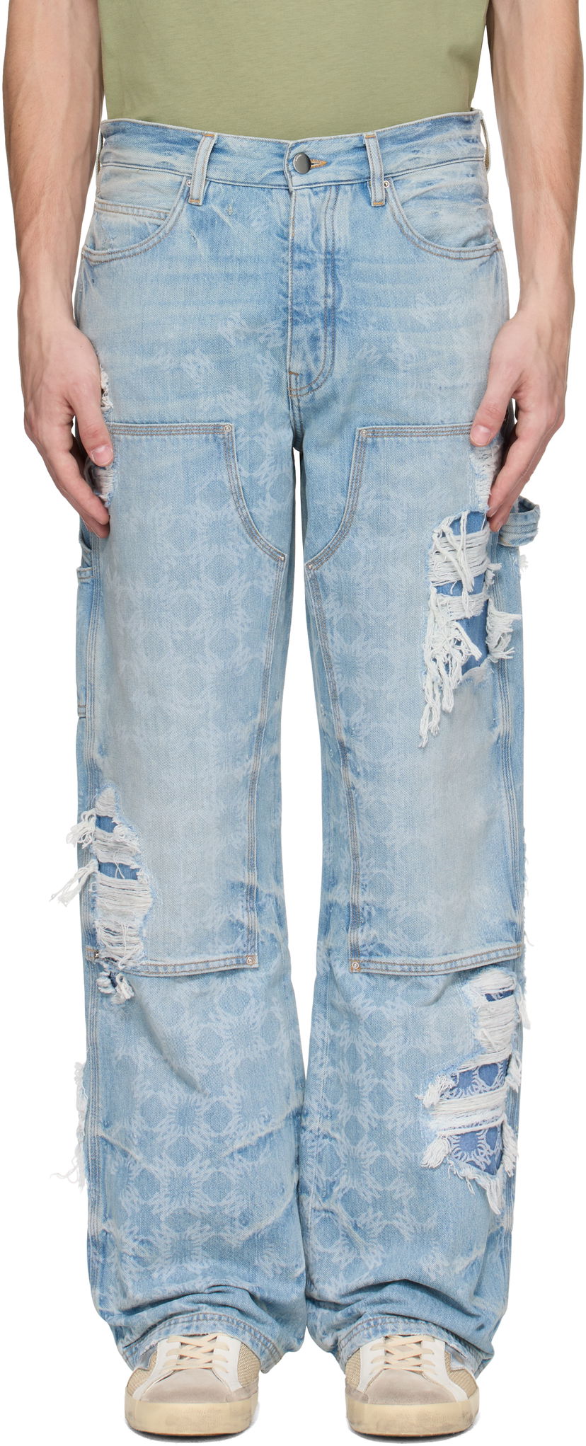 Джинси AMIRI AMIRI Repair Carpenter Jeans Синій | AMDNGH1094